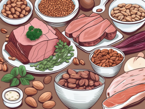 An assortment of protein-rich foods
