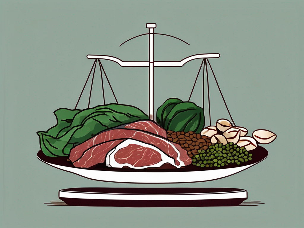 An assortment of iron-rich foods