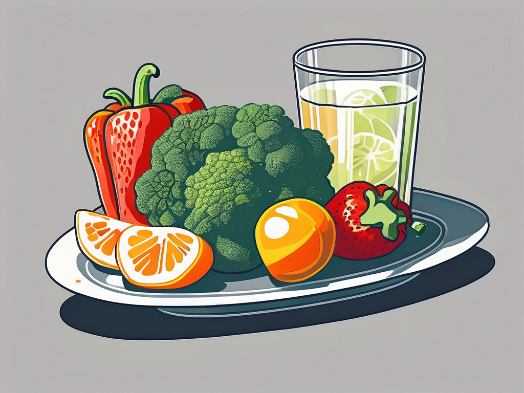 A vibrant assortment of low-carbohydrate foods rich in vitamin c